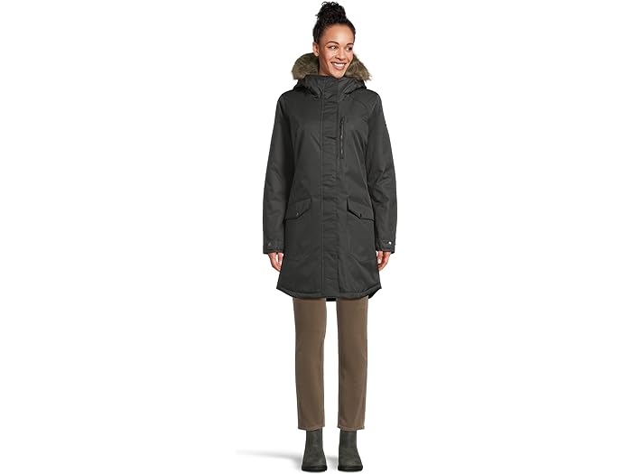 (取寄) コロンビア レディース サトル マウンテン ロング インサレーテッド ジャケット Columbia women Suttle Mountain Long Insulated Jacket Black 1