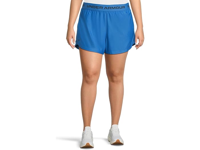 (取寄) アンダーアーマー レディース プラス テック プレイ アップ ショーツ Under Armour women Plus Tech Play Up Shorts Blue Atlantis/Washed Navy 9,134円