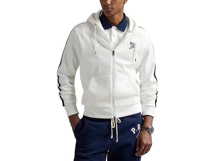 (取寄) ラルフローレン メンズ ダブルニット フルジップ ブーディ Polo Ralph Lauren men Double-Knit Full-Zip Hoodie White Multi