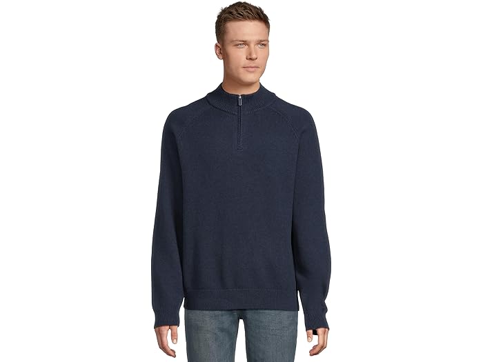 (取寄) エルエルビーン メンズ ウィックド ソフト セーターズ 1/4 ジップ L.L.Bean men Wicked Soft Cotton/Cashmere Sweaters 1/4 zip Classic Navy