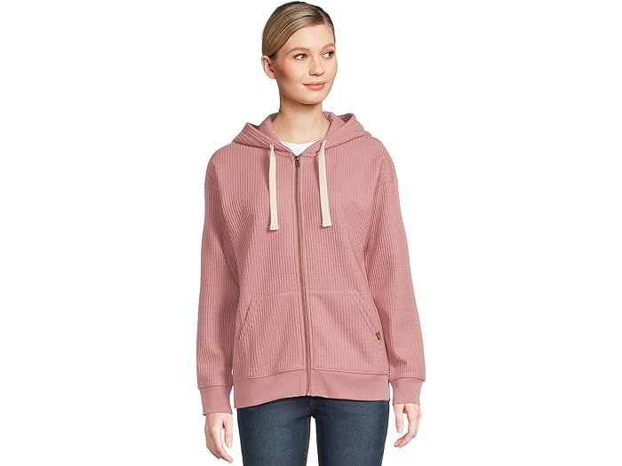 (取寄) エルエルビーン レディース バーチウッド ブラッシュ ワッフル フル ジップ ブーディ L.L.Bean women Birchwood Brushed Waffle Full Zip Hoodie Washed Orchid