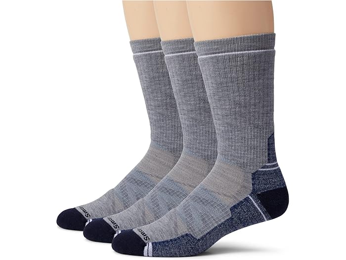 (取寄) スマートウール メンズ ハイク フル クッション クルー ソックス 3-パック Smartwool men Hike Full Cushion Crew Socks 3-Pack Light Gray