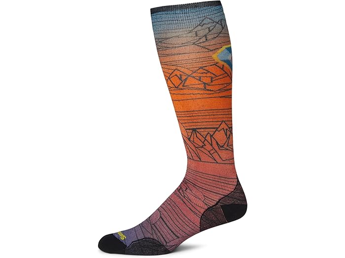 (取寄) スマートウール メンズ スキー ゼロ クッション ゲオ ピークス プリント オーバー ザ カーフ ソックス Smartwool men Ski Zero Cushion Geo Peaks Print Over The Calf Socks Orange Rust 7,742円