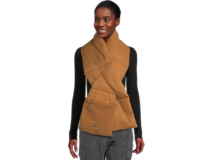 (取寄) アグ レディース AW アグフラフ パッカブル スカーフ UGG women Aw Uggfluff Packable Scarf Chestnut