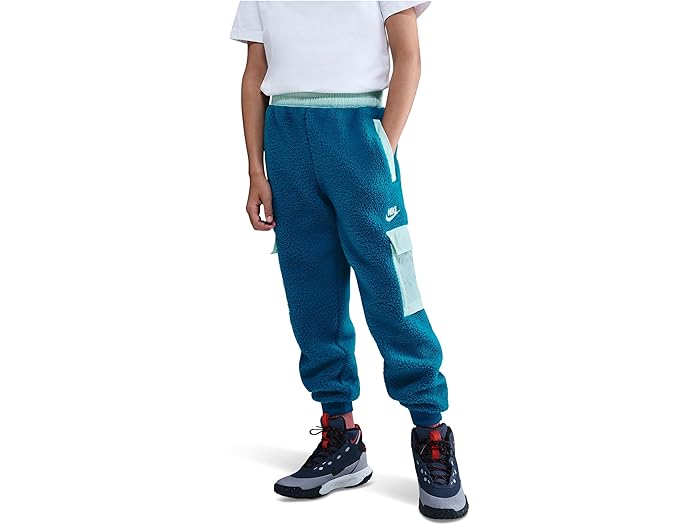 (取寄) ナイキ キッズ キッズ スポーツウェア クラブ フリース カーゴ パンツ (リトル キッド/ビッグ キッド) Nike Kids kids Sportswear Club Fleece Cargo Pants (Little Kid/Big Kid) Green Abyss/Mint Foam/White