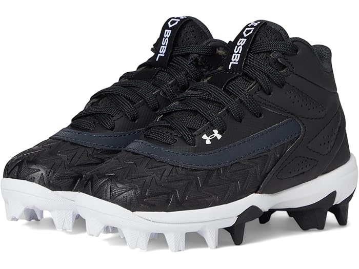 (取寄) アンダーアーマー キッズ ボーイズ リードオフ ミッド RM ジュニア 3.0 (トドラー/リトル キッド/ビッグ キッド) Under Armour Kids boys Leadoff Mid RM Jr. 3.0 (Toddler/Little Kid/Big Kid) Black/Black/White