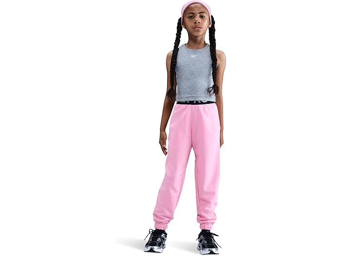 (取寄) ナイキ キッズ キッズ プロ フリース ドライ-フィット ジョガーズ (リトル キッド/ビッグ キッド) Nike Kids kids Pro Fleece Dri-FIT Joggers (Little Kid/Big Kid) Med Soft Pink/Med Soft Pink/Black/White