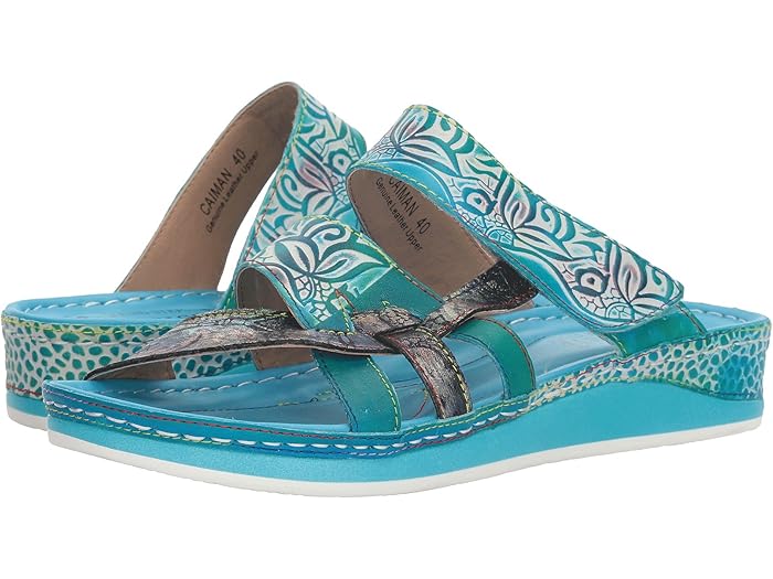 (取寄) ラルティストバイスプリングステップ レディース カイマン L'Artiste by Spring Step women Caiman Aqua
