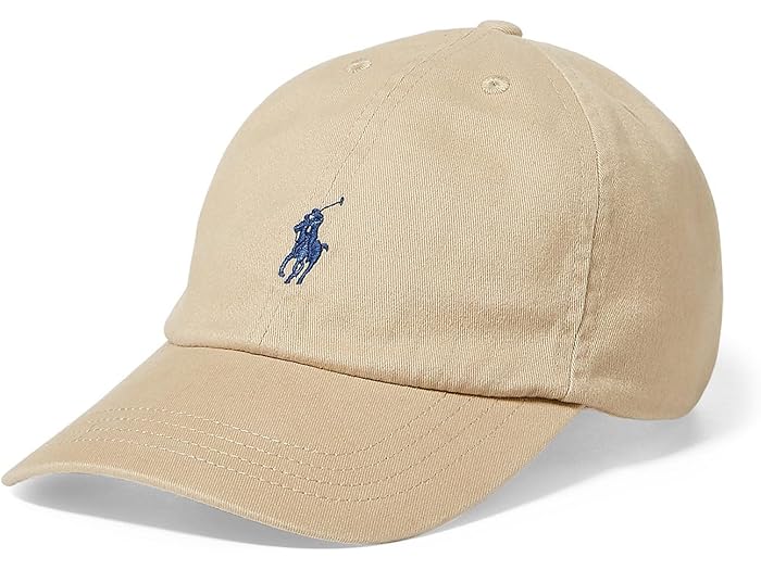 (取寄) ラルフローレン キッズ ボーイズ コットン チノ ベースボール キャップ (ビッグ キッズ) Polo Ralph Lauren Kids boys Cotton Chino Baseball Cap (Big Kids) Classic Khaki
