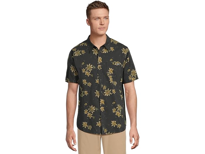 (取寄) ソルティ クルー メンズ セッション ショート スリーブ ボタン アップ Salty Crew men Session Short Sleeve Button Up Phantom