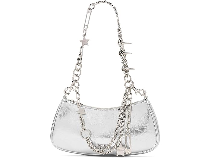 (取寄) マークジェイコブス レディース ザ メタリック チャーム ショルダー バッグ Marc Jacobs women The Metallic Charm Shoulder Bag Silver