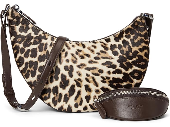 (取寄) ケイトスペード レディース デュオ ダウンタウン レオパード ヘアカーフ クロスボディ バッグ Kate Spade New York women Duo Downtown Leopard Haircalf Crossbody Bag Leopard Multi
