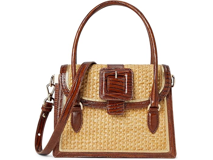 (取寄) ブラーミン レディース メルボルン スモール ハリー Brahmin women Melbourne Small Hallie Satchels Caramel
