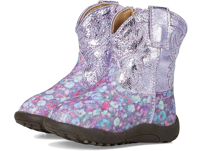 (取寄) ローパー キッズ ガールズ カウベビーズ グリッター ブルーム (インファント/トドラー) Roper Kids girls Cowbabies Glitter Bloom (Infant/Toddler) Lavender Floral Glitter Vamp
