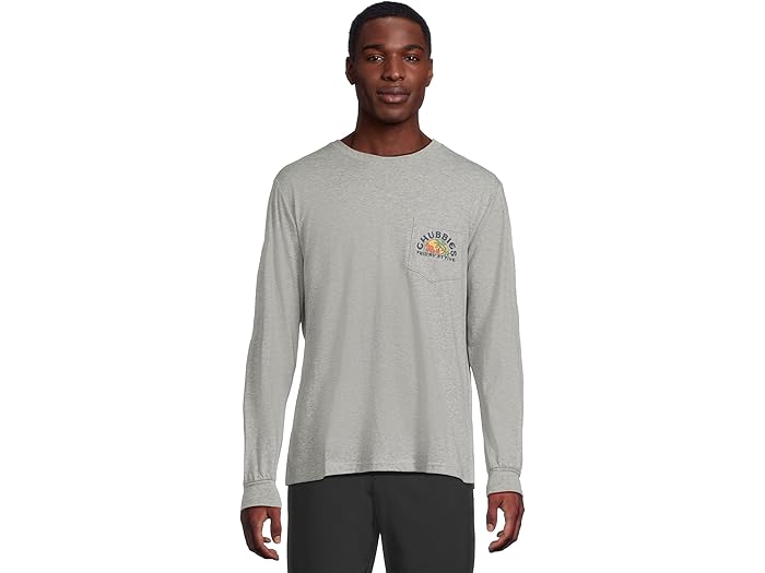 (取寄) チャビーズ メンズ ザ シール オブ (ロング スリーブ ポケット Chubbies men The Seal Of Approval (Long Sleeve Pocket T-shirt) Medium Grey - Heather