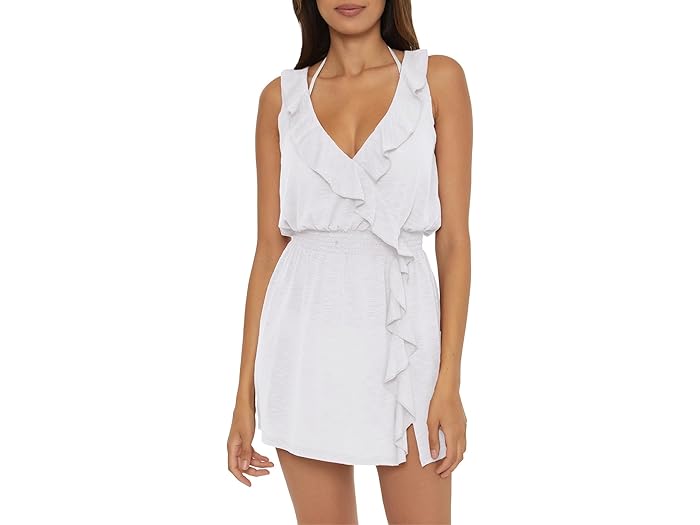 (取寄) ベッカ レディース ブリージー ベーシックス カスケード ラッフル ドレス BECCA women Breezy Basics Cascade Ruffle Dress White
