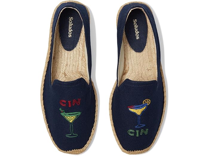 (取寄) ソルドス メンズ スモーキング スリッパ エスパドリーユ Soludos men Smoking Slipper Espadrille Cin Cin/Armada Blue