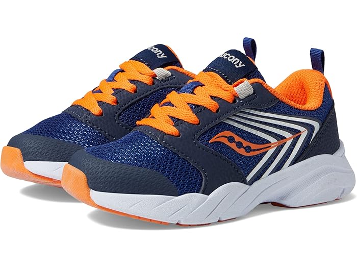 (取寄) サッカニー キッズ ボーイズ ウィンド FST (リトル キッド/ビッグ キッド) Saucony Kids boys Wind FST (Little Kid/Big Kid) Navy/Orange