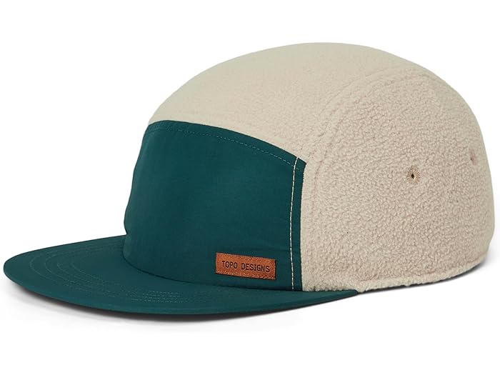 (取寄) トポデザイン フル ドーム フリース キャップ Topo Designs Full Dome Fleece Cap Oatmeal/Pond Blue