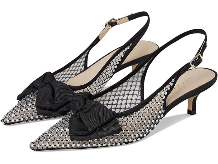 (取寄) ジャック ロジャース レディース デブラ ジュエルド スリングバック Jack Rogers women Debra Jeweled Slingback Black/Black