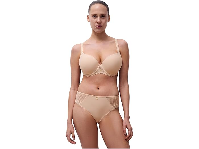 (取寄) シャンテル レディース ロマンス ロウ カバレッジ T-シャツ ブラ Chantelle women Romance Low Coverage T-shirt Bra Nude Blush