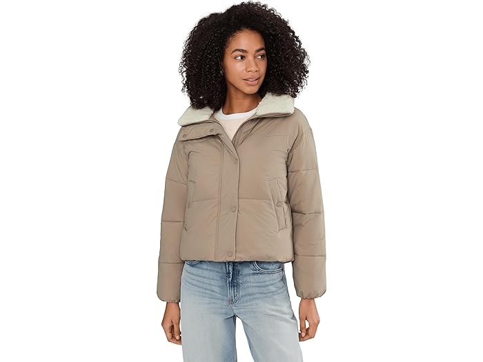 (取寄) リーバイス レディース ウェスタン パファー ジャケット Levi's women Western Puffer Jacket Taupe