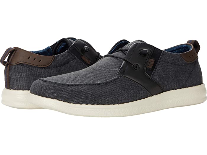 (取寄) ナン ブッシュ メンズ ブリュースキー モック トゥ スリッポン ウィズ エラスティック バンジー Nunn Bush men Brewski Moc Toe Slip-on with Elastic Bungee Black