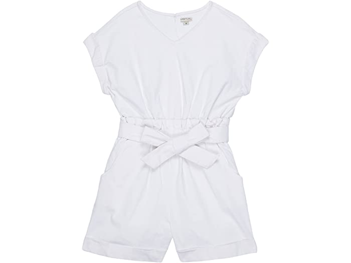(取寄) ハビチュアル ガール ガールズ ペーパー バッグ ロンパー (ビッグ キッズ) HABITUAL girl girls Paper Bag Romper (Big Kids) White