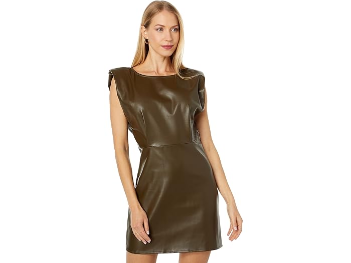 (取寄) エン セゾン レディース ラナ ショルダー パッド ミニ ドレス en saison women Lana Shoulder Pad Mini Dress Olive