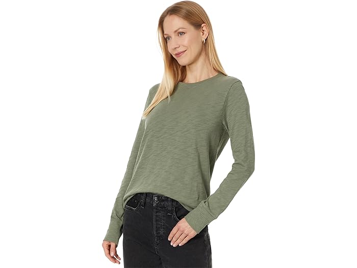 (取寄) リラ P レディース ロング スリーブ リブド カフ クルーネック Lilla P women Long Sleeve Ribbed Cuff Crew-Neck Agave