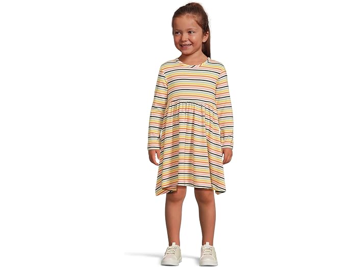 (取寄) ガールズ ロング スリーブ プレータイム ドレス イン (インファント/トドラー) Hanna Andersson girls Long Sleeve Playtime Dress in HannaSoft (Infant/Toddler) Multicolor Stripe