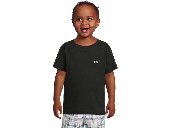 (取寄) ラコステ キッズ ボーイズ コア ティー (リトル キッド/ビッグ キッド) Lacoste Kids boys Core Tee (Little Kid/Big Kid) Noir