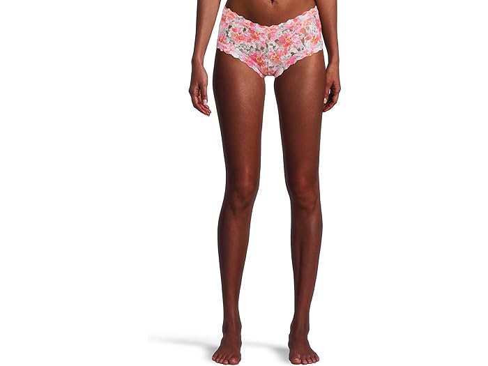 (取寄) ハンキー パンキー レディース シグニチャー レース プリンテッド ボーイショーツ Hanky Panky women Signature Lace Printed Boyshort First Bloom