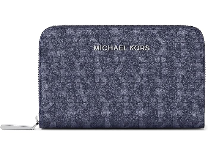 (取寄) マイケルコース レディース ジェット セット スモール ジップ アラウンド カード ケース MICHAEL Michael Kors women Jet Set Small Zip Around Card Case Dress Blues