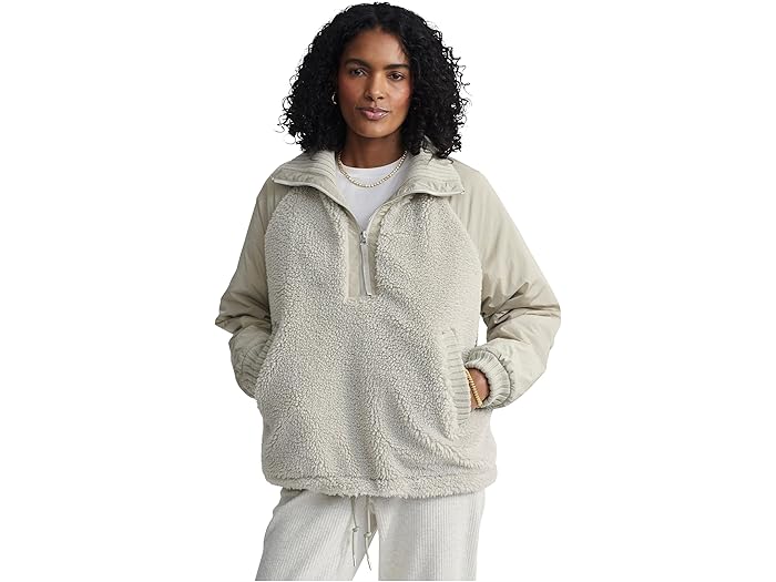 (取寄) バーリー レディース ハーフ ジップ シェルパ ジャケット Varley women Denee Half Zip Sherpa Jacket Agate Grey 43,044円