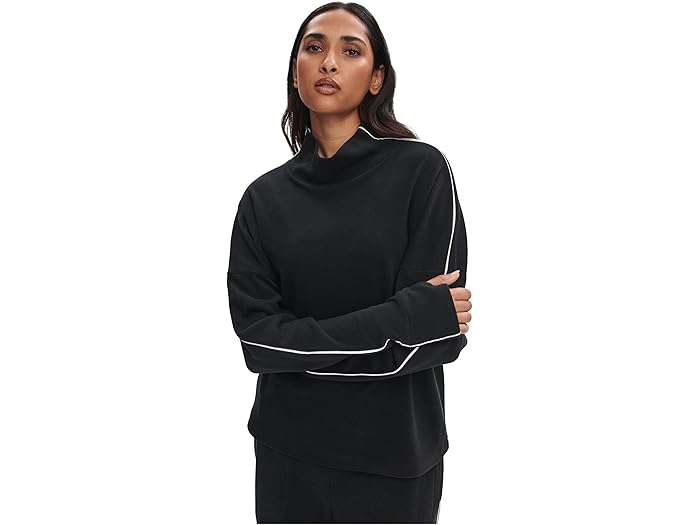 (取寄) バーリー レディース ロナ ハイ ネック ミッドレイヤー Varley women Rona High Neck Midlayer Black/Snow White