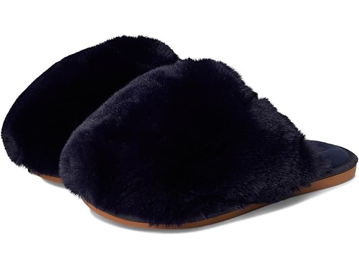 (取寄) フリーピープル レディース スノーボール スリッパ Free People women Snowball Slippers Navy Faux Fur