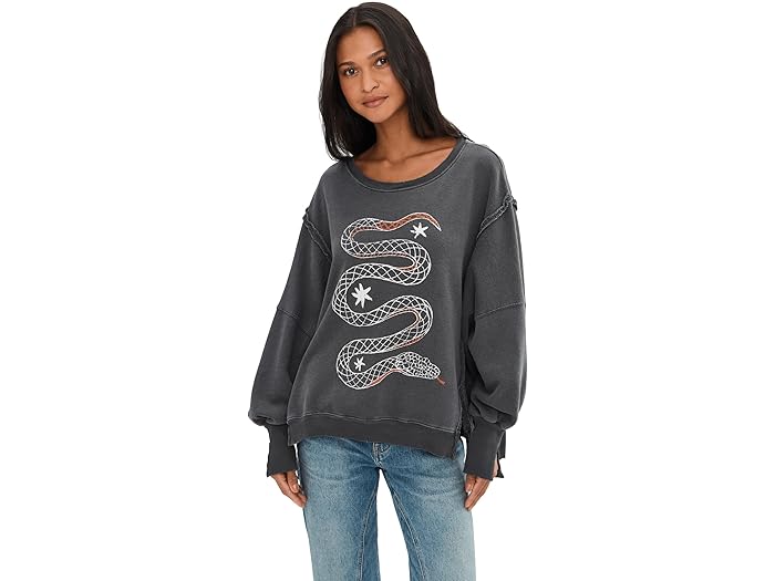 (取寄) フリーピープル レディース ウィー ザ フリー グラフィック カムデン プルオーバー Free People women We The Free Graphic Camden Pullover Snake Combo