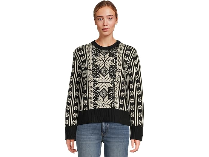 (取寄) ファリティ レディース サン バレー クルー セーター Faherty women Sun Valley Crew Sweater Midnight Snowflake