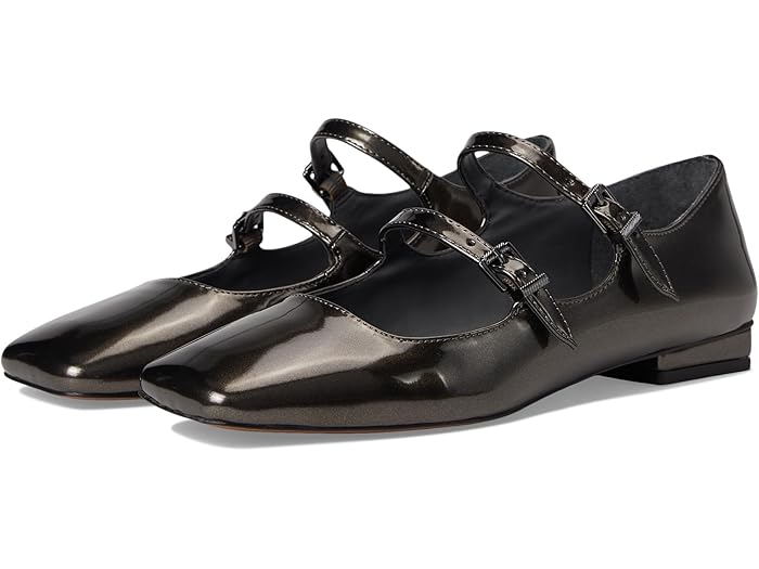 (取寄) フランコ サルト レディース テソロ メアリー ジーン Franco Sarto women Tesoro Mary Jane Gunmetal Patent Faux Leather