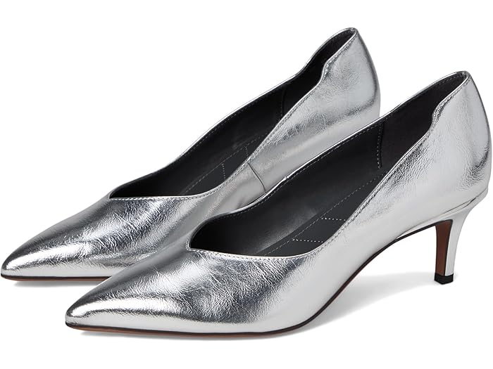 (取寄) フランコ サルト レディース オーロラ パンプス Franco Sarto women Aurora Pumps Silver Metallic Faux Leather