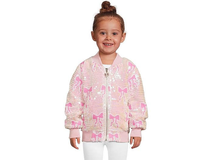 (取寄) ガールズ シークイン ボウ ボンバー (トドラー/リトル キッド/ビッグ キッド) Lola and The Boys girls Sequin Bow Bomber (Toddler/Little Kid/Big Kid) Pink