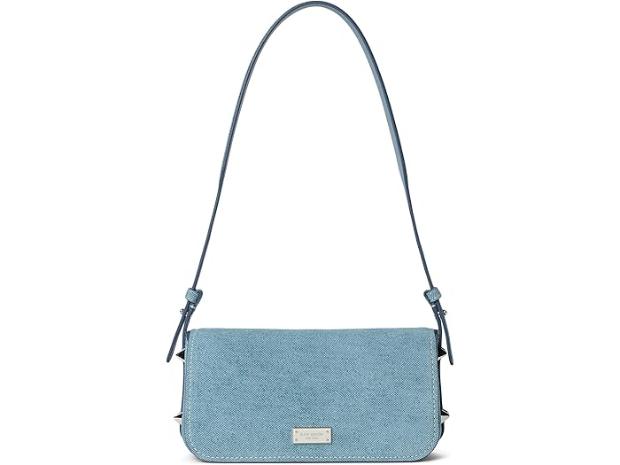 (取寄) ケイトスペード レディース リブ デニム ショルダー バッグ Kate Spade New York women Liv Denim Shoulder Bag Blue Multi