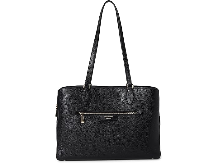 (取寄) ケイトスペード レディース ハドソン ペブルド レザー ワーク トート Kate Spade New York women Hudson Pebbled Leather Work Tote Black