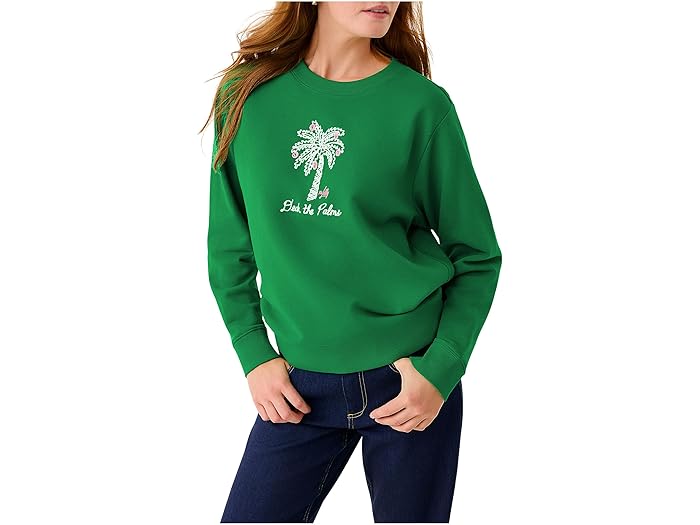 (取寄) リリー ピュリッツァー レディース バラッド ロング スリーブ スウェットシャツ Lilly Pulitzer women Ballad Long Sleeve Sweatshirt Multi Deck The Palms