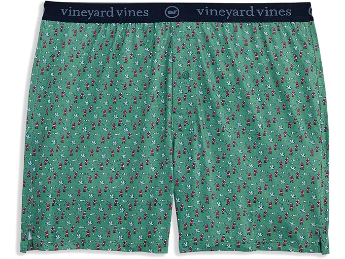 (取寄) ヴィンヤードヴァインズ メンズ サンカティ パフォーマンス ボクサー ブリーフ - ストライプ Vineyard Vines men Sankaty Performance Boxer Brief - Stripe Fore Christmas Green