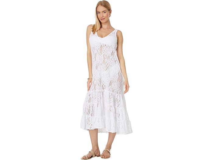 (取寄) リリー ピュリッツァー レディース フィンレー レース カバー-アップ Lilly Pulitzer women Finnley Lace Cover-Up Resort White Paradise Found Lace