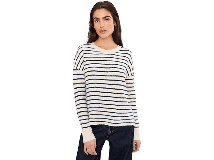 (取寄) ヴィンヤードヴァインズ レディース クルー ネック セーター Vineyard Vines women Crew Neck Sweater Stripe Marsh Navy