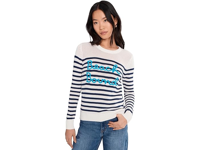 (取寄) リリー ピュリッツァー レディース ケルサ セーター Lilly Pulitzer women Kelsa Sweater Coconut Beach Bound Embroidery
