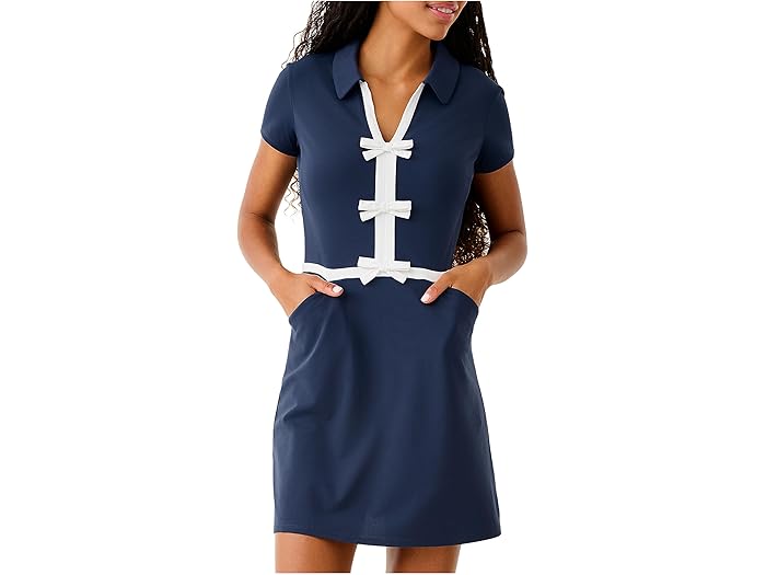 (取寄) リリー ピュリッツァー レディース セレスティア ドレス Upf 50+ Lilly Pulitzer women Celestia Dress Upf 50+ Low Tide Navy